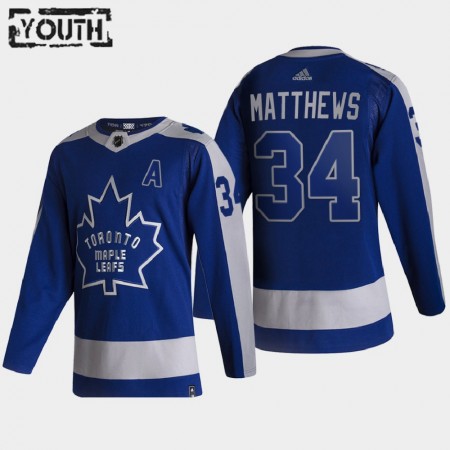 Kinder Eishockey Toronto Maple Leafs Trikot Auston Matthews 34 2020-21 Reverse Retro Authentic